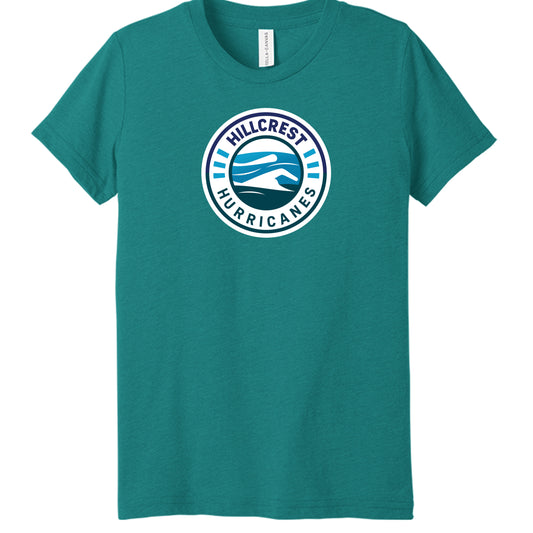 Teal Triblend - 3413Y - FRONT