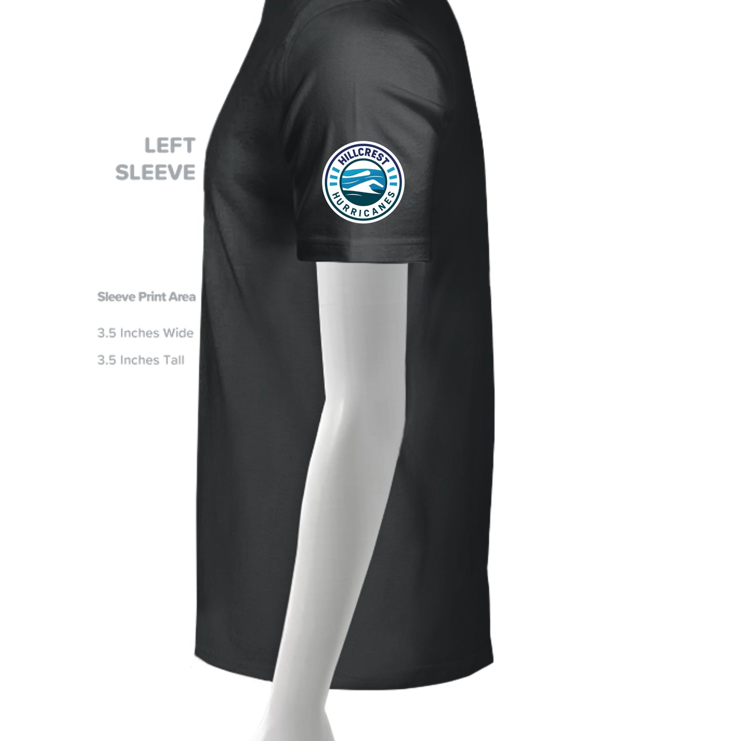 Dark Grey Heather - 6405CVC - SLEEVE_LEFT