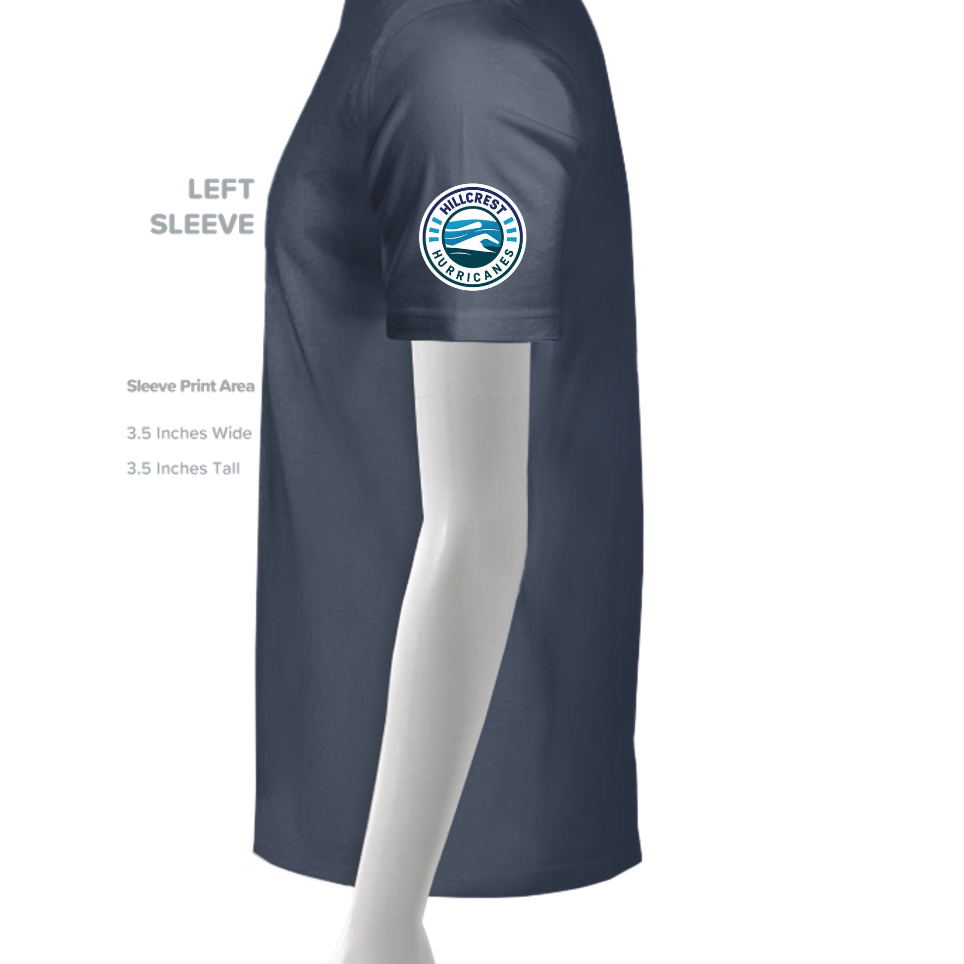 Heather Navy - 6405CVC - SLEEVE_LEFT